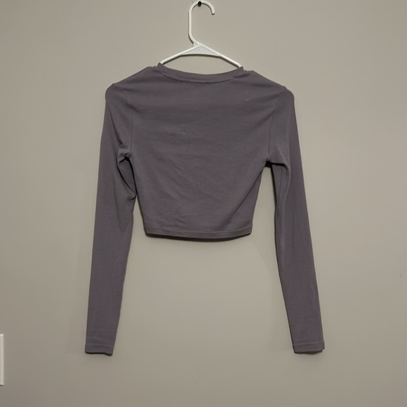 Zara Long Sleeve Crop Top - Picture 2 of 2